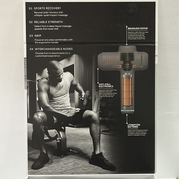 SHARPER Image, power percussion deep tissue massager. - Picture 3 of 7